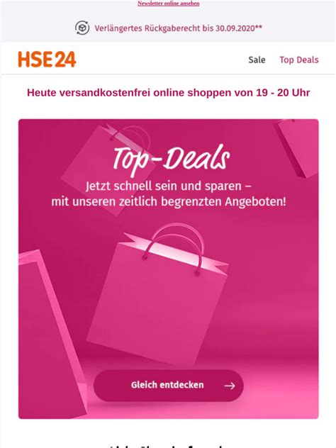 hse happy hour|hse24 angebot der woche.